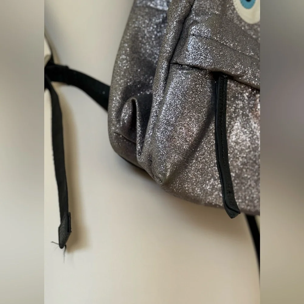 Winking Glittery Backpack with Eye Design Small Size